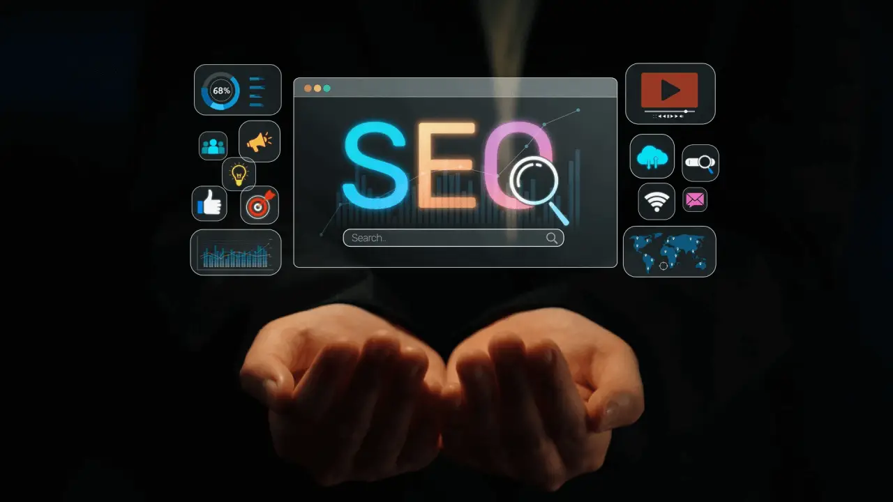 Legal SEO KPIs dashboard showing search engine optimization metrics and performance indicators for law firm digital marketing