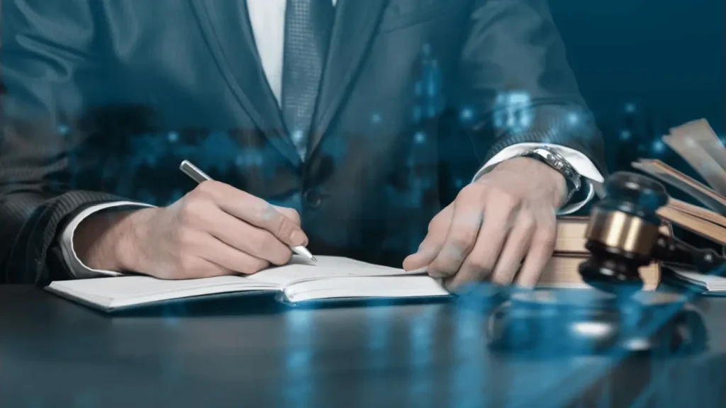 Attorney reviewing search engine optimization strategy for law firm growth